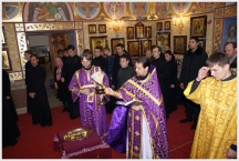 Крестопоклонная неделя Великого поста в Хабаровской семинарии (7 марта 2010 года)