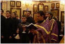 Крестопоклонная неделя Великого поста в Хабаровской семинарии (7 марта 2010 года)