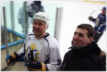 Встреча студентов семинарии с  известным хоккеистом Александром Могильным <br>в ледовом дворце «Платинум Арена» (22 января 2010 года)